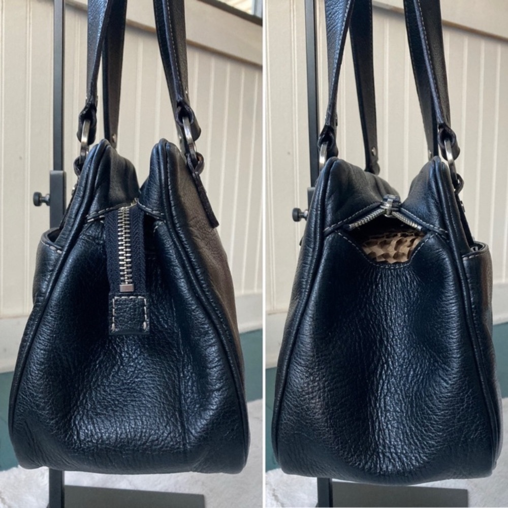 Kate Spade Vintage Large Baguette Bag Black Leather - Picture 8 of 16